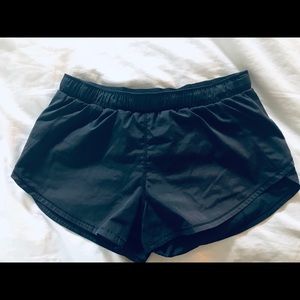 Lululemon black running shorts